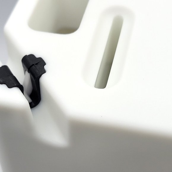 6 Knives Kitchen Cutlery White/Gold Handles Plastic Block Holder EVEYEALTH New - Picture 13 of 14